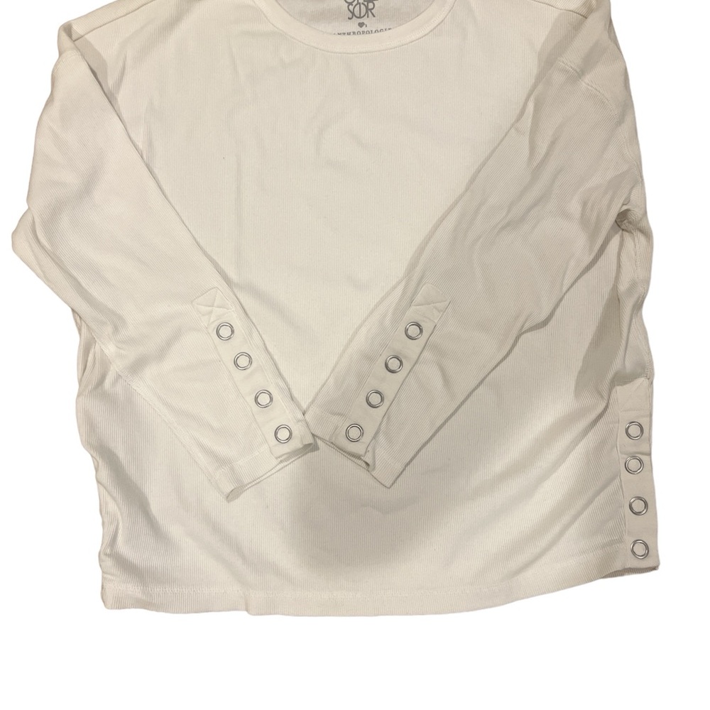 Chaser brand cream shirt for Anthropologie.